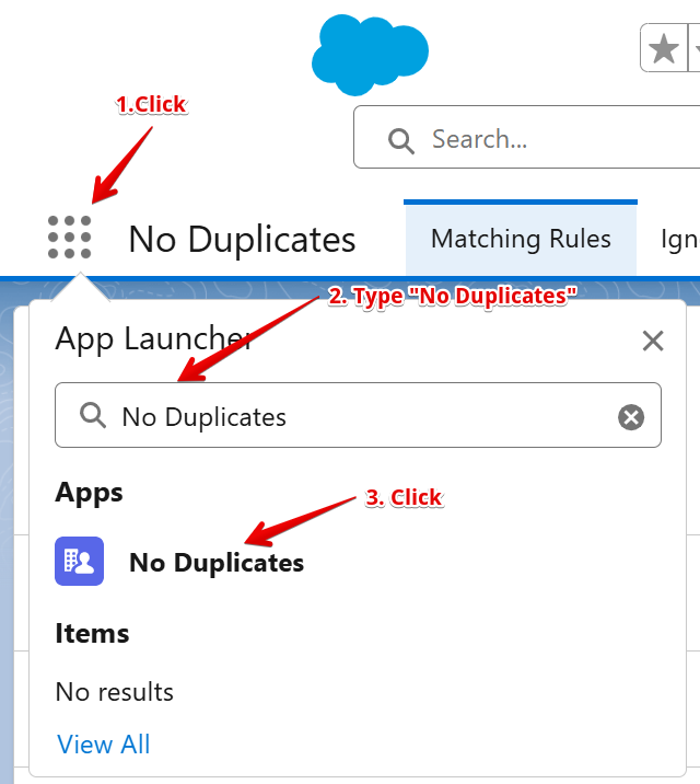 How to open No Duplicates